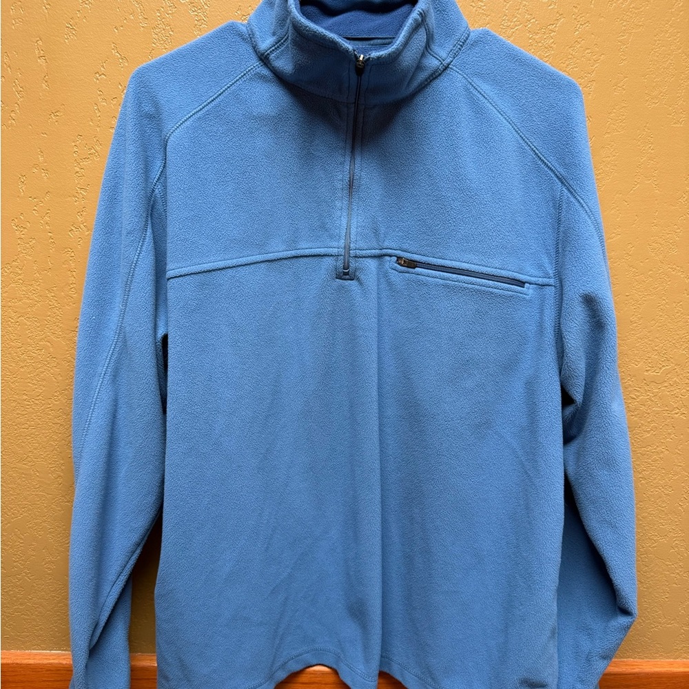 L.L. Bean Men's Zip-Up Sweater in Blue